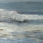 Welle, 2017, Öl auf Leinwand, 80 x 160 cm