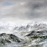 La vallée - 2024 - Öl auf Leinwand - 100 x 90 cm